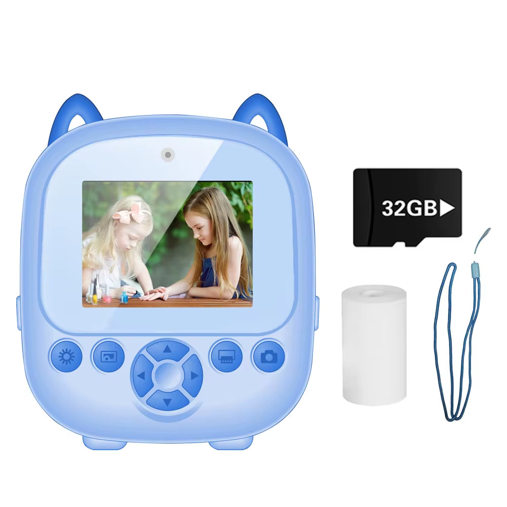 Children Digital Camera Instant Print Toys for Kids Thermal Print Camera HD 1080P Instant Photo Printing Camera Video Toys Gift